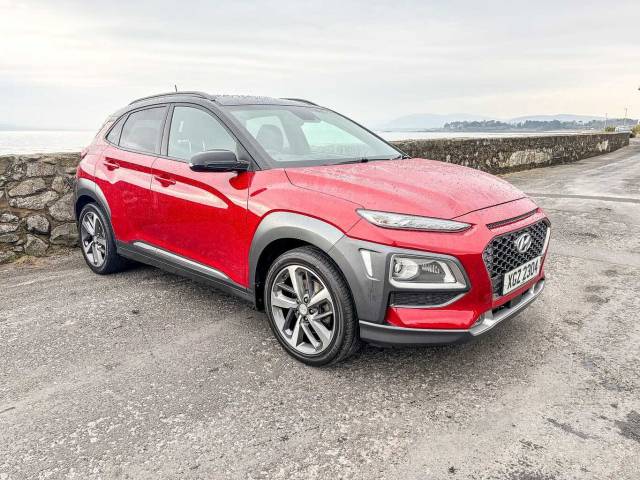 Hyundai Kona SUV 1.6 T-GDi 177ps Premium GT 2Tone Roof 4WD Hatchback Petrol Red