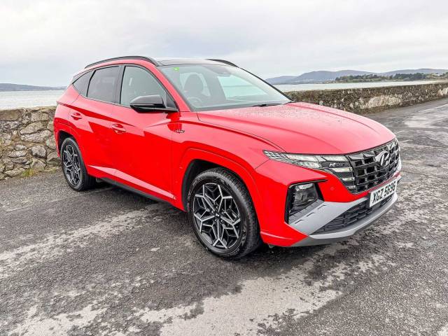 Hyundai Tucson 1.6 TGDi Hybrid 230 N Line S 5dr 2WD Auto 4x4 vehicle Hybrid Red