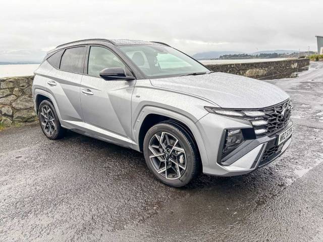Hyundai TUCSON 1.6T Hybrid N Line 5dr Auto 4x4 vehicle Hybrid Silver