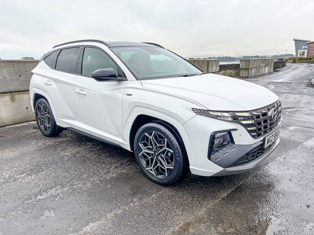 Hyundai TUCSON 1.6 TGDi Hybrid 230 N Line S 5dr 2WD Auto 4x4 vehicle Hybrid White