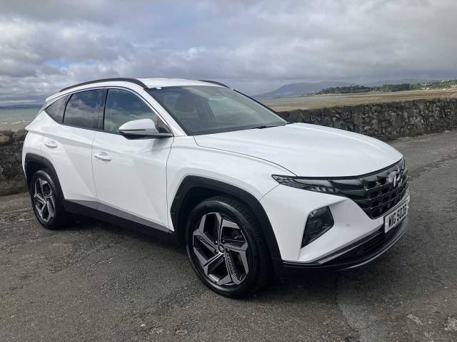 Hyundai TUCSON 1.6 TGDi Hybrid 230 Premium 5dr 2WD Auto 4x4 vehicle Hybrid White