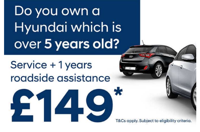 Hyundai Servicing Offer 5 Years or Older